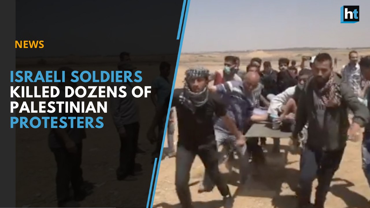 Israeli soldiers killed dozens of Palestinians during mass protests along the Gaza Border