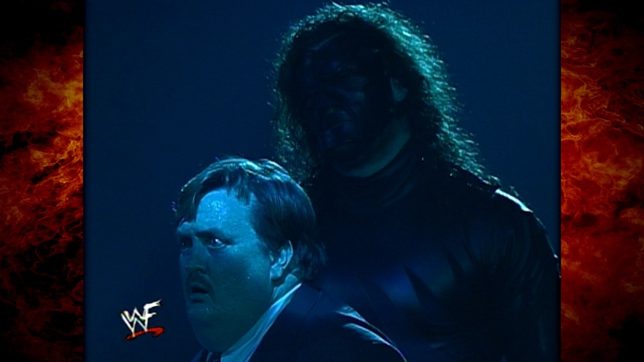 Mankind w/ Kane & Paul Bearer Challenges The Undertaker to a Match! 8/9/98