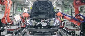 Tesla Model 3 Fremont Factory - final line assembly