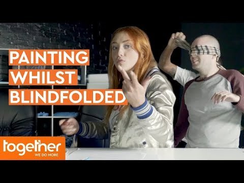 Painting a Masterpiece Whilst Blindfolded | Wild Wild Web