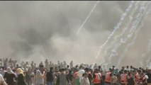 At least 25 Palestinians killed in Gaza-Israel border clashes - BBC News - YouTube