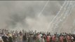 At least 25 Palestinians killed in Gaza-Israel border clashes - BBC News - YouTube