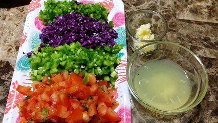 سلطة الباذنجان المشوي ..سحور خفيف وسريع ب 10 دقائق لرمضان 2018 مطبخ شاي مهيل الشيف ام محمد