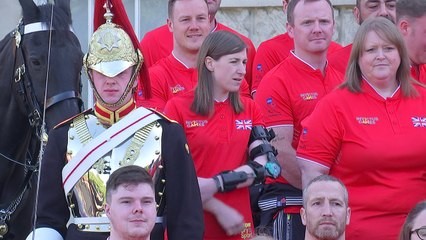 Theresa May at the unveiling of UK team for Invictus Games