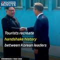 7pm Maghrib Minute: Tourists recreate handshake history between Korean leaders