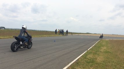 Formation au permis moto A sur piste