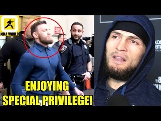 Conor McGregor is getting special treatment from the UFC after the Bus Incident,Lee on Khabib