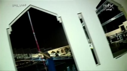 شاهد تجهيزات مسرح برنامج المسابقات "ليالي المملكة" بجامعة الأميرة نوره