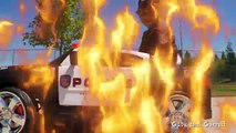 Power Wheels Tug-of-War - Police vs Fire!