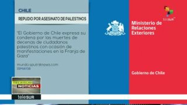 Gobierno de Chile condena muerte de palestinos en la Franja de Gaza