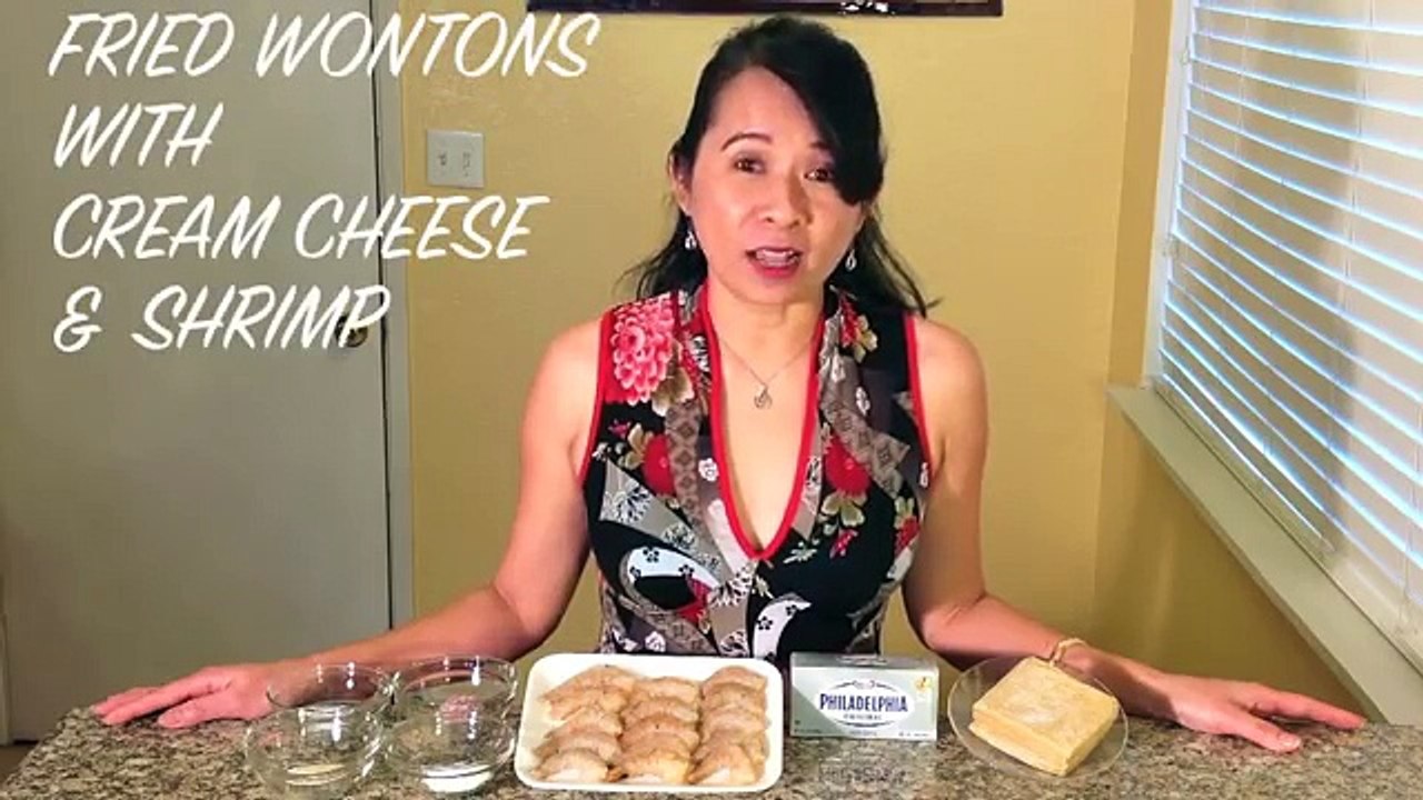 How To Make Fried Wontons With Cream Cheese Shrimp-Asian Food Recipes