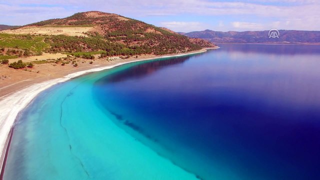 Salda Gölü Tabiat Parkı havadan görüntülendi - BURDUR