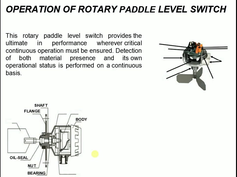 DO YOU KNOW THE OPERATION OF ROTARY PADDLE LEVEL SWITCH