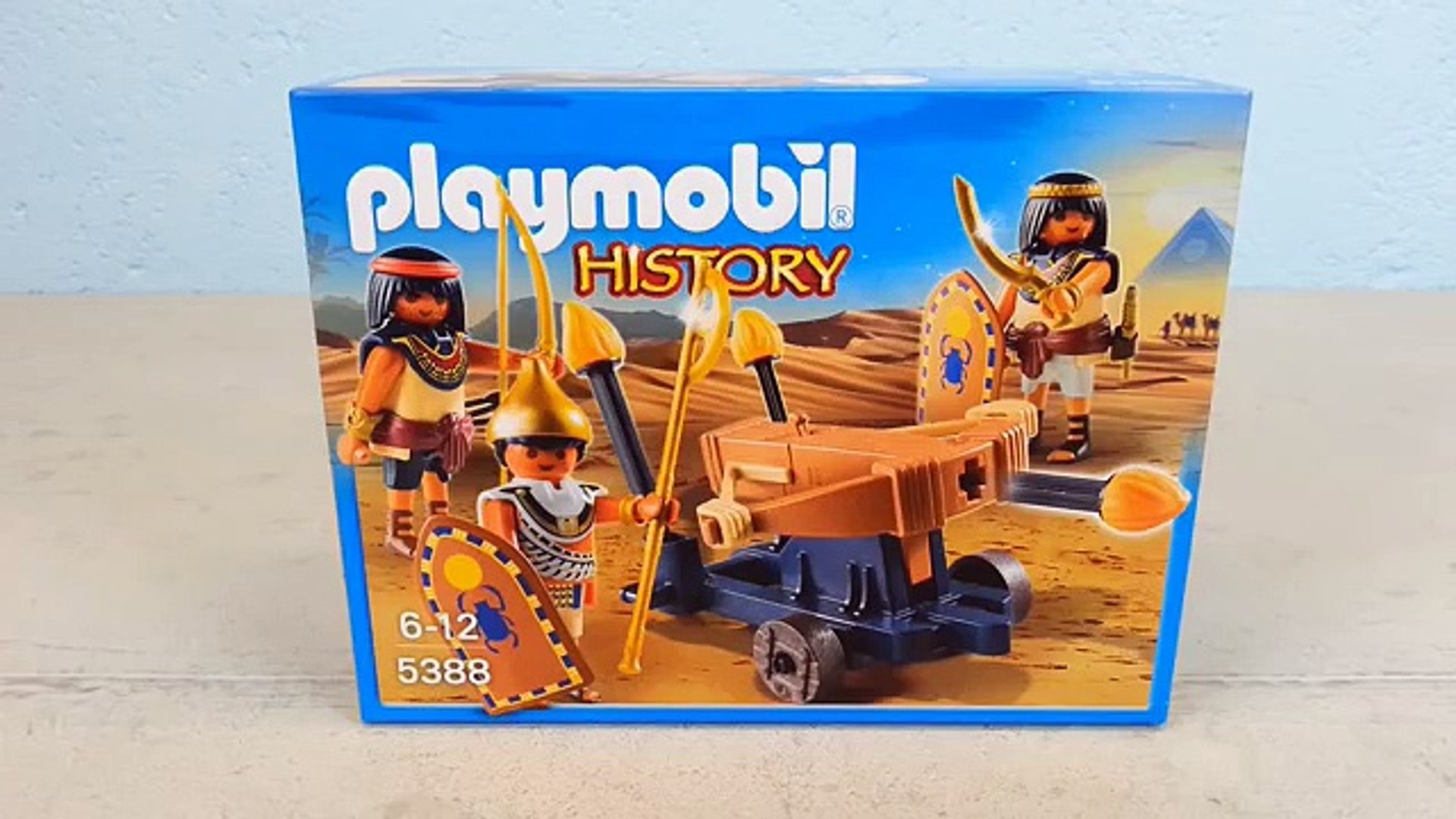 Playmobil Ägypter mit Feuerballiste 5388 auspacken seratus1 unboxing -  video Dailymotion