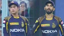 IPL 2018 : Dinesh Karthik gets angry at Kuldeep Yadav for poor fielding | वनइंडिया हिंदी