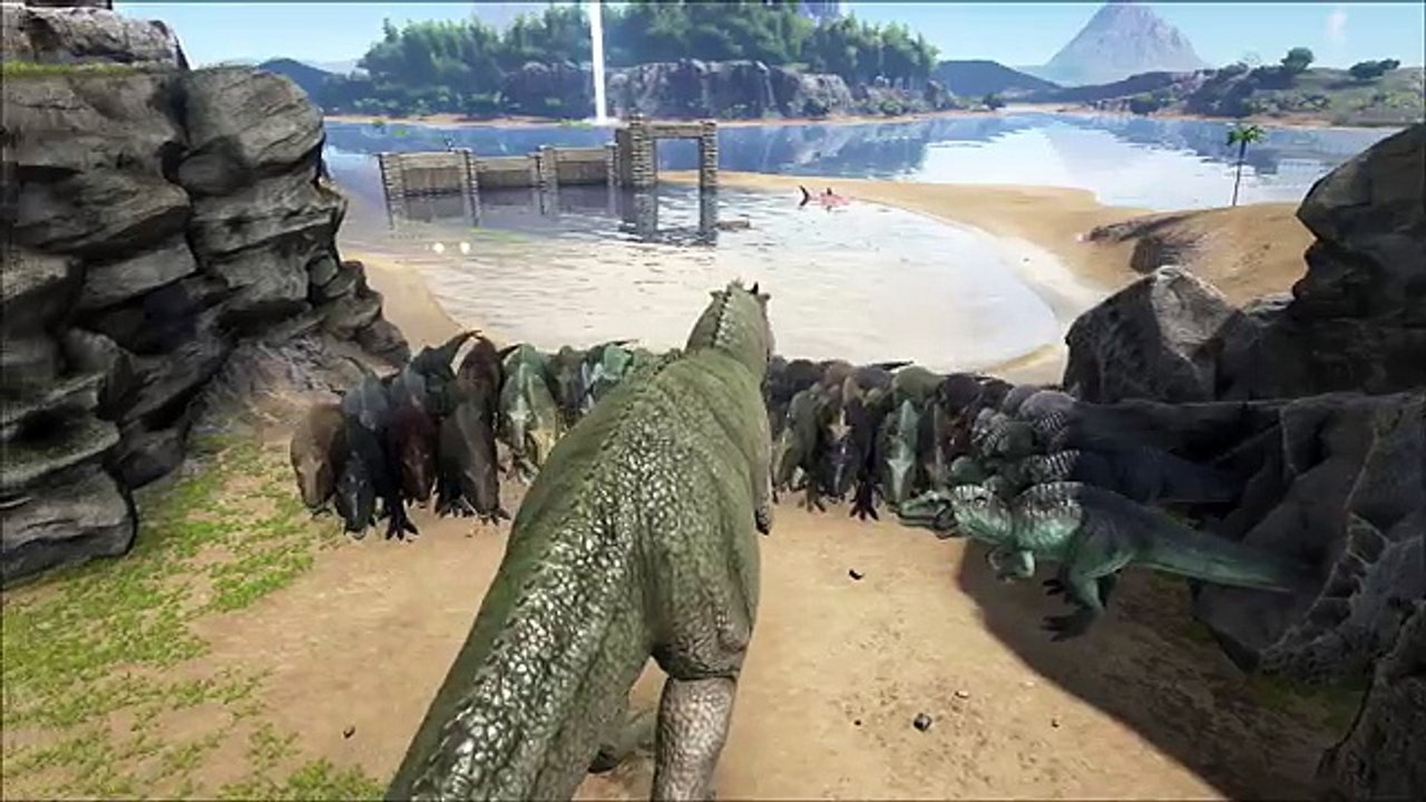 ACROCANTHOSAURUS ! | ARK Survival Evolved Mod Acrocanthosaurus VS ...