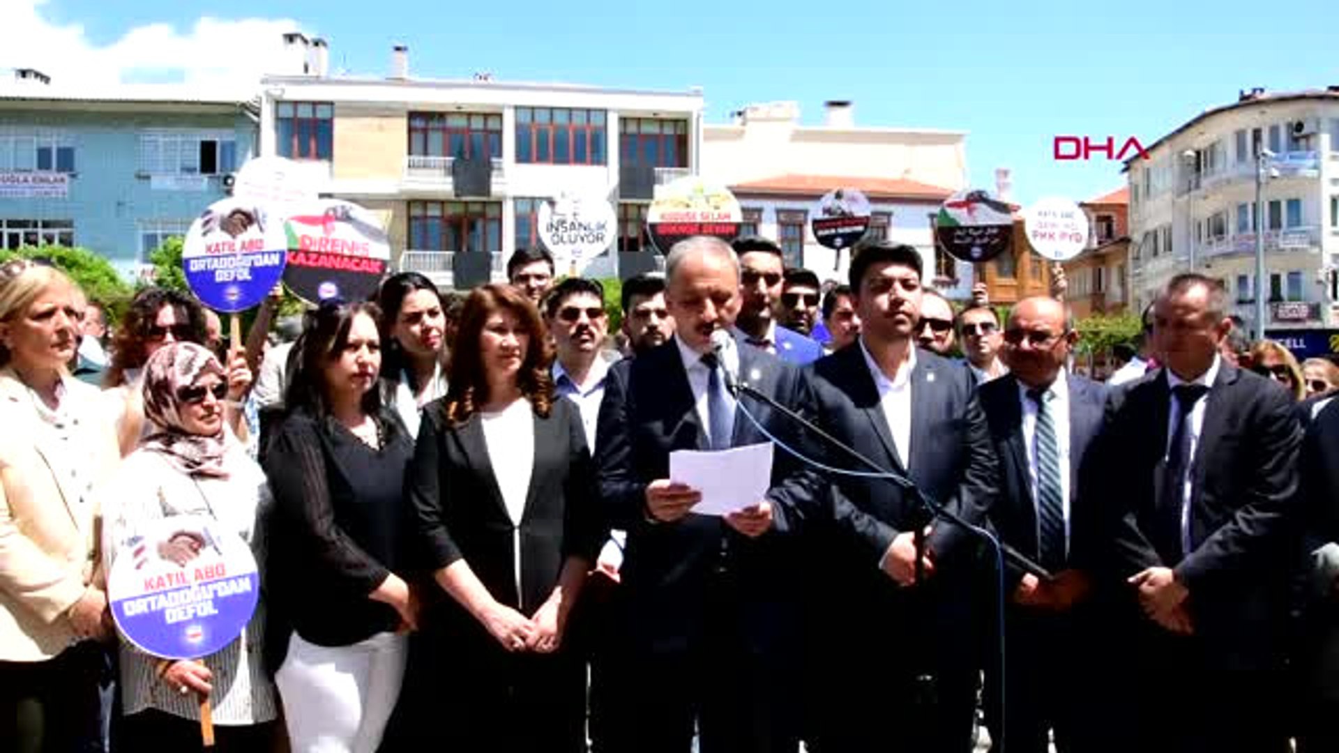 ⁣Muğla'da AK Parti'den İsrail Protestosu