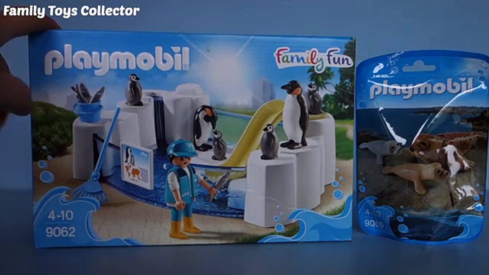 PLAYMOBIL Family Fun Penguin Pool 9062 Toy Review and Unboxing -  Dailymotion Video