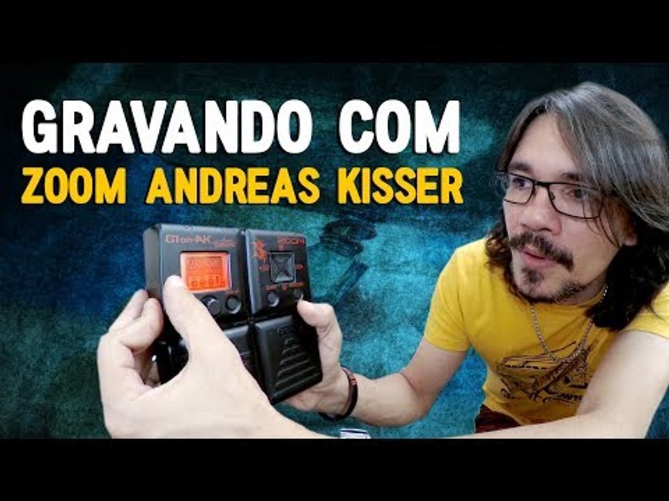Gravando com a Zoom do Andreas Kisser!!!