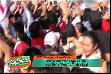 Al grito de “Paolo inocente” cientos de hinchas recibieron al jugador en el aeropuerto