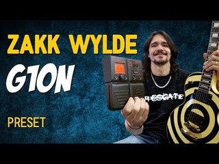 Timbre do Zakk Wylde - Zoom G1On