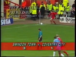 Swindon Town - Coventry City 05-02-1994 Premier League