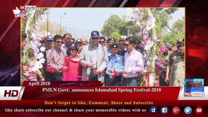PMLN Govt.  announces Islamabad Spring Festival-2018
