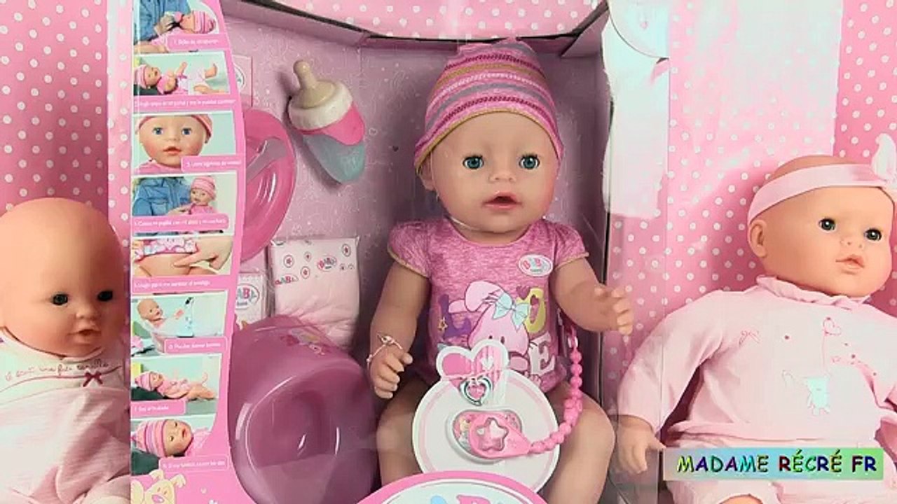 Poupee Baby Born Fille Poupon Interif Pleure Fait Pipi Video Dailymotion