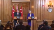 Cumhurbaşkanı Erdoğan ve Theresa May'den Ortak Basın Toplantısı