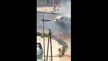 Affrontements à l’Ucad  Les étudiants brûlent un véhicule des forces de l’ordre