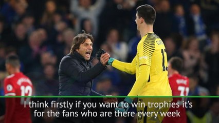 Скачать видео: Chelsea players won't win FA Cup for Conte - Courtois