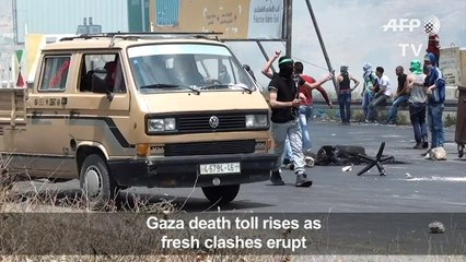 Clashes between Palestinian youth and Israeli forces in Nablus
