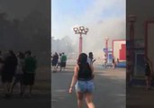 Train Fire Breaks Out at Six Flags Over Georgia