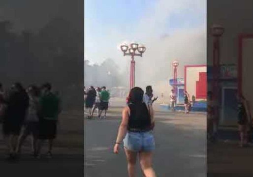 Train Fire Breaks Out at Six Flags Over Georgia