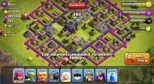 Clash of Clans 2100  Trophies High Level Raiding Strategy - Giants and Healers