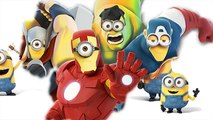 Best Learning Video For Children - Despicable Me 3 Minions Transform Marvel Avengers Superheroes IRL
