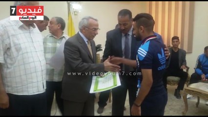 محافظ شمال سيناء يكرم لاعبى مركز شباب الميدان