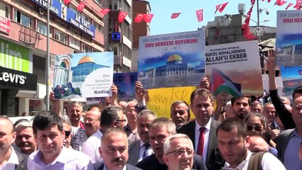 ABD'nin Tel Aviv Büyükelçiliğini Kudüs'e taşımasına tepki - ZONGULDAK / SAKARYA