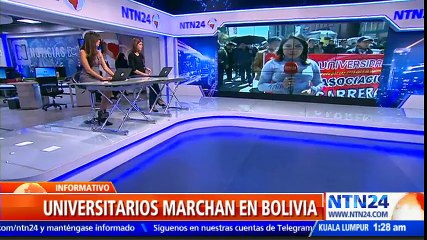 Estudiantes marchan en Bolivia para exigir un mayor presupuesto para las universidades públicas