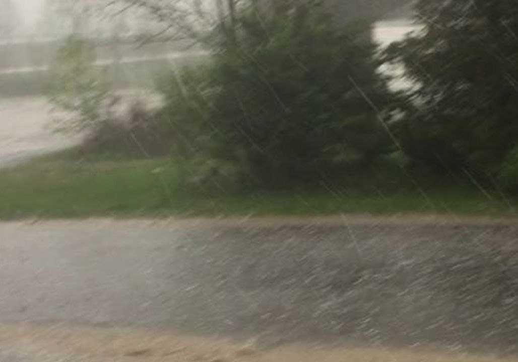 Hail Pounds New York's Catskills