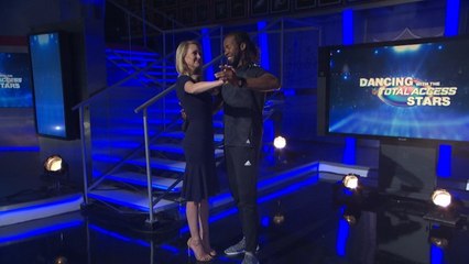 Josh Norman teaches Lindsay Rhodes his new dance moves