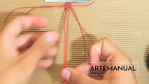 pulseras de hilo ancha | tutorial macrame | frienships bracelets
