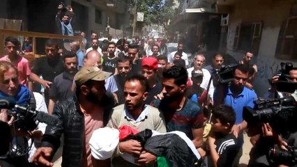 Gazze: Leyla bebek son yolculuğuna uğurlandı