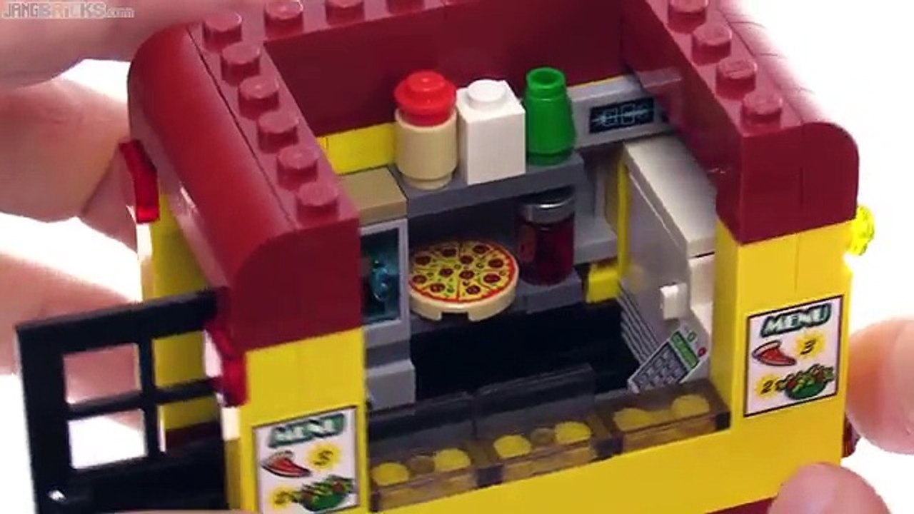 Custom LEGO pizza vendor trailer MOC!