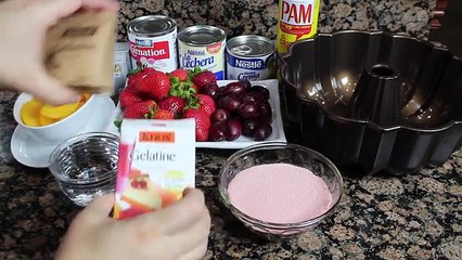 GELATINA DE QUESO CREMA CON FRUTA