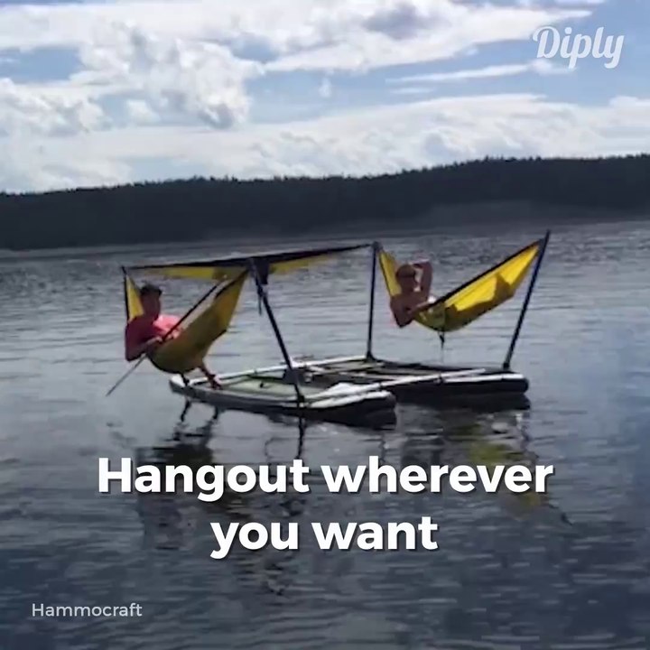 Quoi de mieux pour les vacances que ce bateau-hamac... Génial