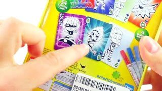 PJ MASKS CRAYOLA Color Your Own PLAYING CARDS. CATBOY OWLETTE GEKKO