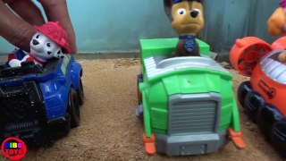 Paw Patrol Toys Mountain Vehicle Through Sand Fun Videos with Learn Colors