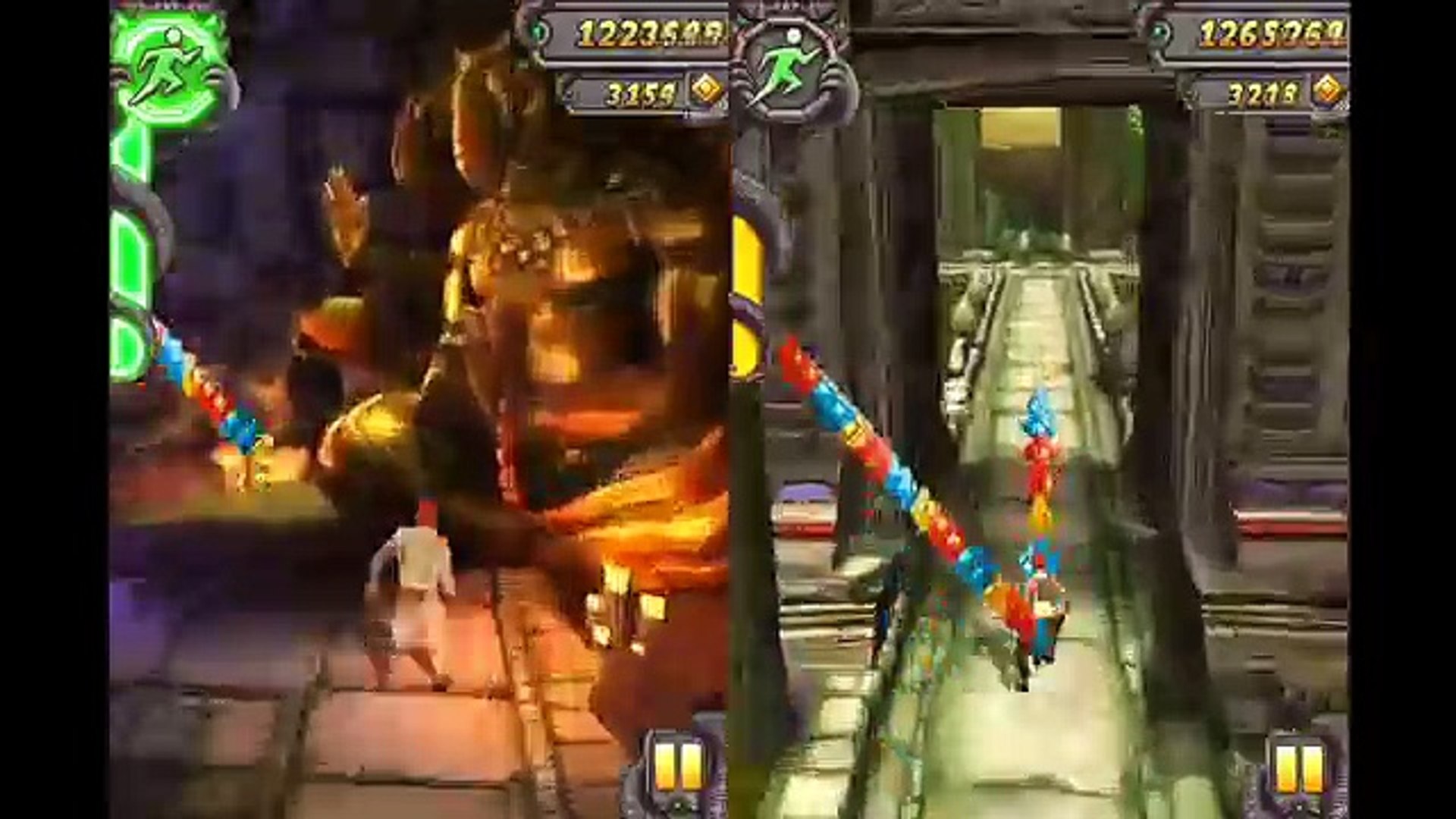 Temple Run 2 Slow Motion Gameplay  Lost Jungle VS Lost Jungle in