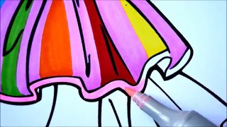 How To Draw Shopkins Shoes - Rainbow Coloring - Learning Coloring Pages Videos for Children